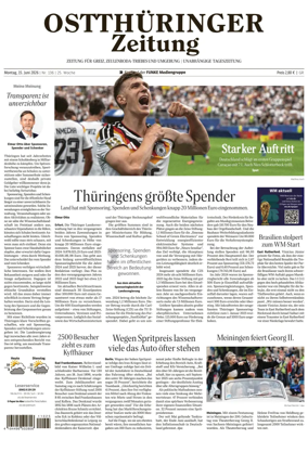 Cover of Ostthuringer Zeitung (Greiz)