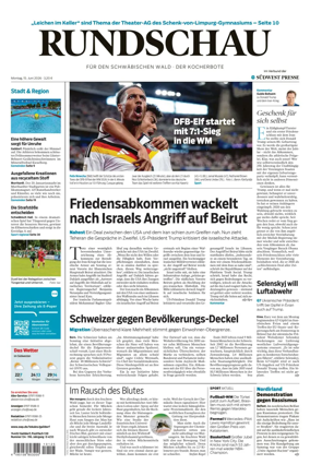 Cover of Rundschau fur den Schwabischen Wald – Der Kocherbote