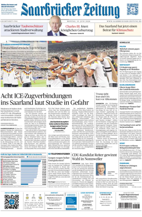 Cover of Saarbruecker Zeitung