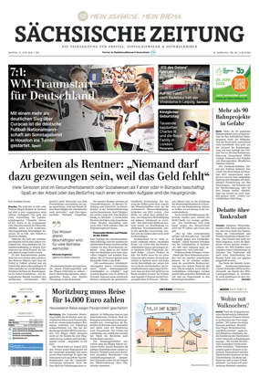 Cover of Sachsische Zeitung (Freital Dippoldiswalde & Osterzgebirge)