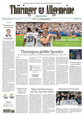 Cover of Thuringer Allgemeine (Apolda)