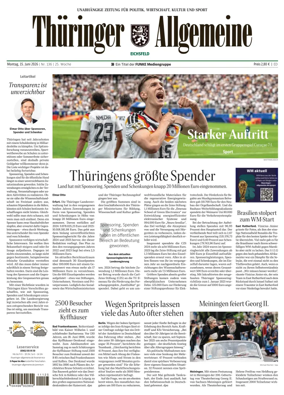 Cover of Thuringer Allgemeine (Eichsfeld)