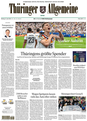 Cover of Thuringer Allgemeine (Gotha)