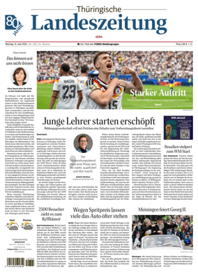 Cover of Thuringische Landeszeitung (Gera)