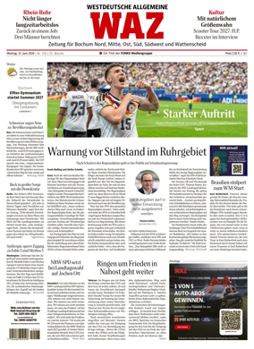 Cover of Westdeutsche Allgemeine Zeitung (Bochum)