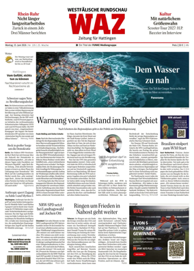 Cover of Westdeutsche Allgemeine Zeitung (Hattingen)
