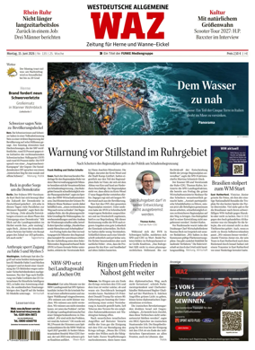 Cover of Westdeutsche Allgemeine Zeitung (Herne)
