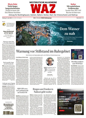 Cover of Westdeutsche Allgemeine Zeitung (Recklinghausen)