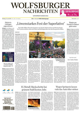Cover of Wolfsburger Nachrichten (Wolfsburg-Gifhorn)