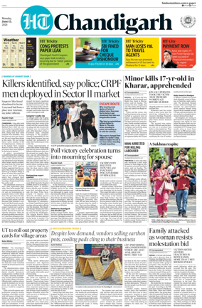 Cover of Hindustan Times (Chandigarh) - Live