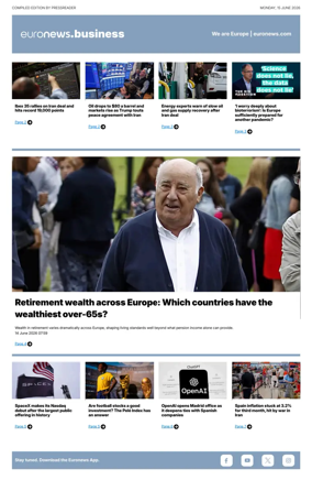 Cover of Euronews Business