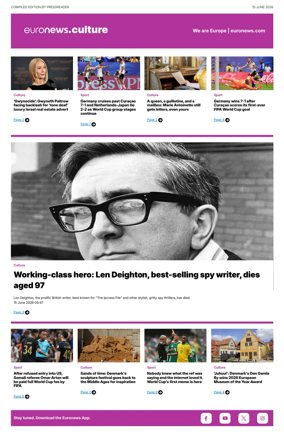 Cover of Euronews Culture and Sport Compiled Edition