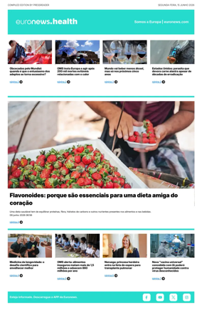 Cover of Euronews Health (Portuguese)