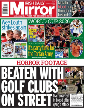 Cover of Irish Daily Mirror