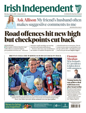 Cover of Irish Independent