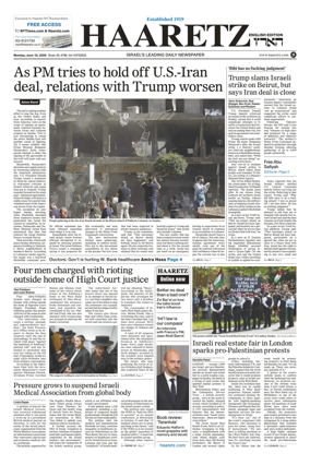 Cover of Haaretz english edition
