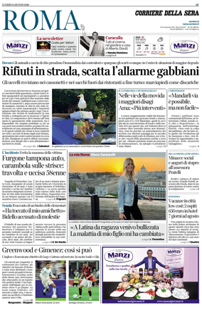 Cover of Corriere della Sera (Roma)
