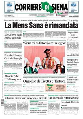 Cover of Corriere di Siena
