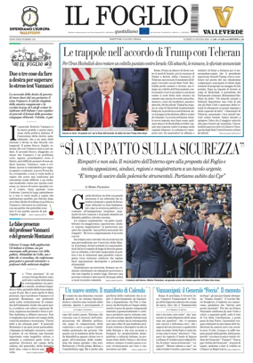 Cover of Il Foglio Quotidiano