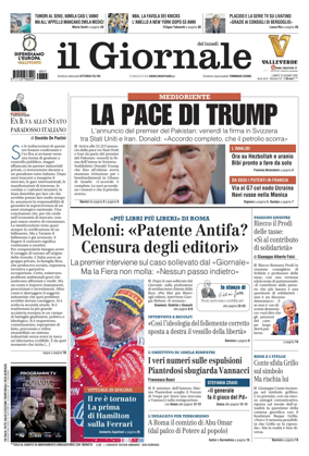 Cover of Il Giornale (Italy)