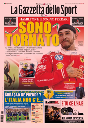 Cover of La Gazzetta dello Sport - Milano