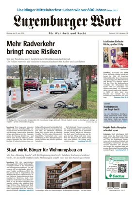 Cover of Luxemburger Wort