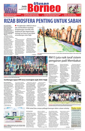 Cover of Utusan Borneo (Sabah)