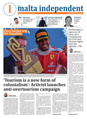 Cover of Malta Independent
