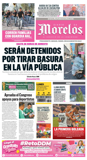 Cover of Diario de Morelos