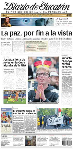 Cover of Diario de Yucatan