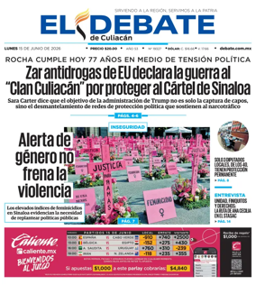 Cover of El Debate de Culiacan