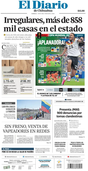 Cover of El Diario de Chihuahua