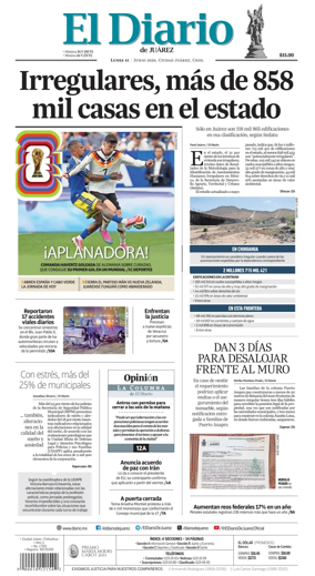 Cover of El Diario de Juarez