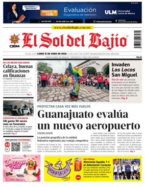 Cover of El Sol de Bajio