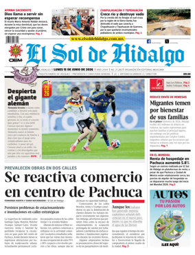 Cover of El Sol de Hidalgo