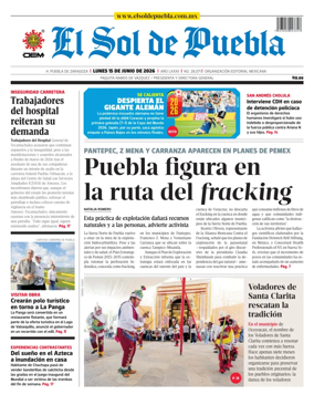 Cover of El Sol de Puebla
