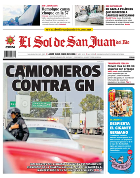 Cover of El Sol de San Juan del Rio