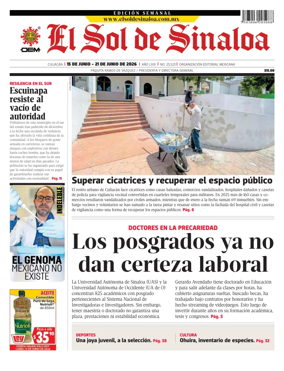 Cover of El Sol de Sinaloa