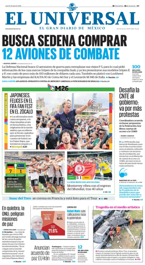 Cover of El Universal