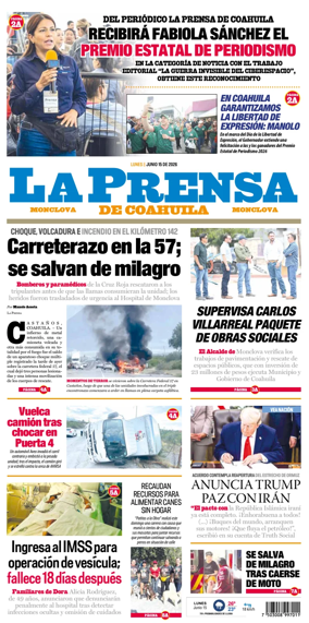 Cover of La Prensa de Coahuila