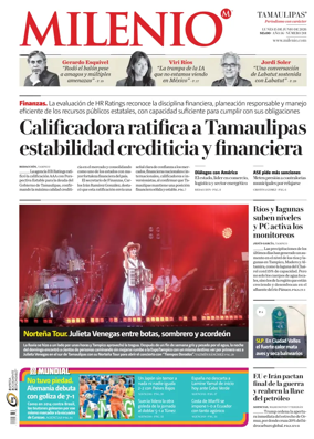 Cover of Milenio Tamaulipas