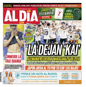 Cover of Periodico Al Dia (Leon)