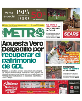 Cover of Publimetro Guadalajara