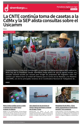 Cover of Sin Embargo destacadas