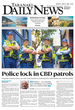Cover of Taranaki Daily News