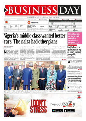 Cover of Business Day (Nigeria)