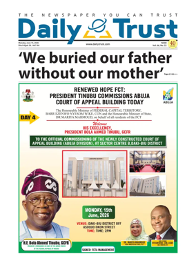 Cover of Daily Trust
