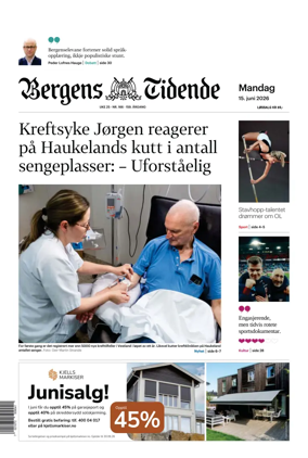 Cover of Bergens Tidende