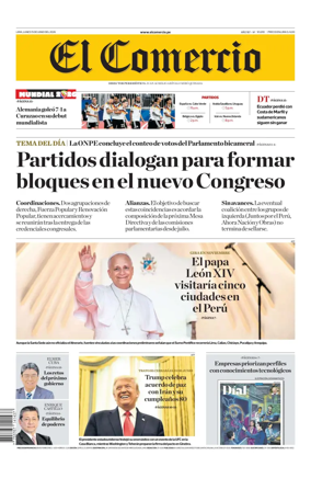 Cover of Diario El Comercio