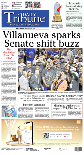 Cover of Daily Tribune (Philippines)